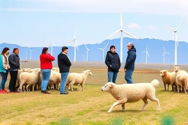 삼양목장 양몰이 공연 관람 모습