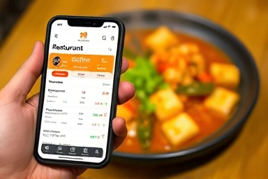 Smartphone reservation app and Jjamppong Sundubu