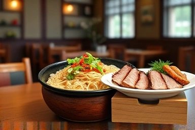 맛있는 백촌막국수와 편육, 명태무침