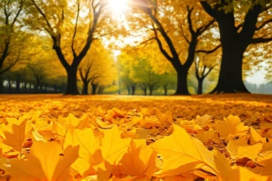 홍천 은행나무숲 낙엽 카펫