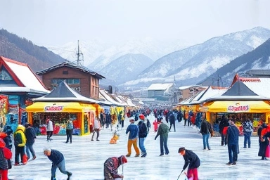 화천 산천어 축제 얼음낚시 풍경