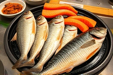 88생선구이 모둠정식과 밑반찬