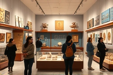 Inside Sokcho City Museum exhibits: history and culture.