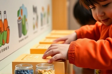 큐브 놀이터 분리배출 낚시 게임 체험