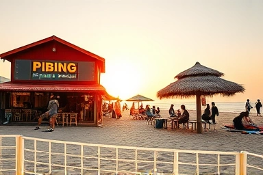 양양 인구해변의 피맥 맛집 풍경