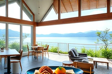 아산 신정호 카페, 아름다운 호수 뷰와 브런치