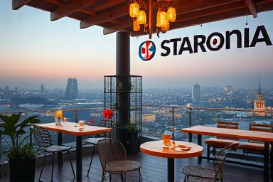 디데이정스, 스타로니아 카페 내부와 야경