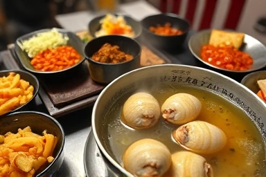 괴산 맛집의 정갈한 반찬과 시원한 올갱이 해장국 한 상