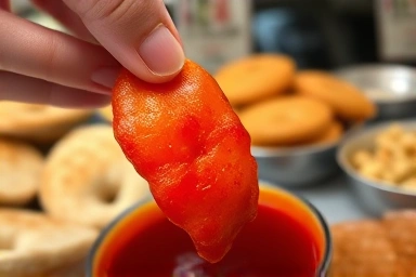 매콤달콤한 양념에 찍어 먹는 제천 빨간오뎅