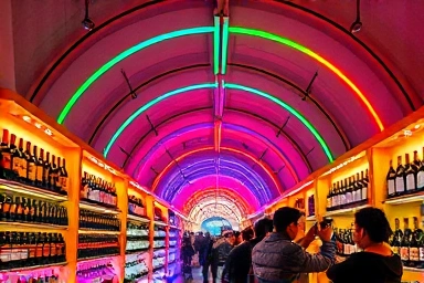 영동 와인터널 내부 체험 공간