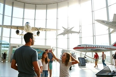 제주 항공우주박물관 실내 전시