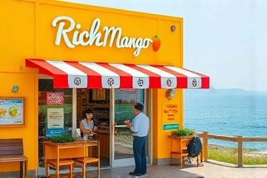 제주 애월 리치망고 본점 전경