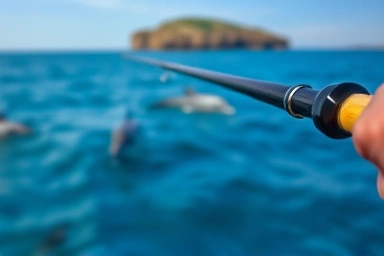 제주 차귀도 해역에서 낚시하는 모습, 돌고래 관찰