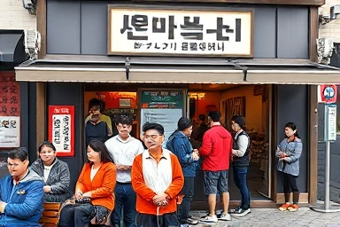 제주 돈사돈 본점 웨이팅 줄