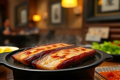 제주 가시리 가스름식당의 맛있는 생고기 구이