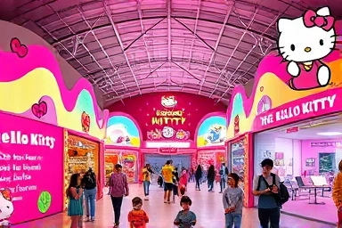 제주 헬로키티 아일랜드 내부 모습