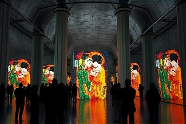 제주 빛의 벙커 클림트 전시, 몰입형 미디어 아트