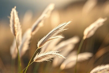 제주 산굼부리 은빛 억새 클로즈업