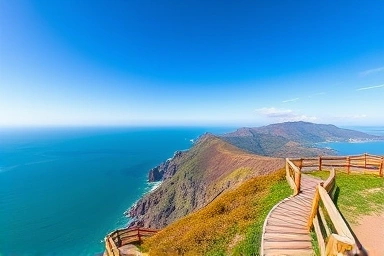 제주 송악산 둘레길의 숨 막히는 오션뷰와 산방산 풍경, 인생샷 명소