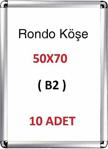 10 Adet 50X70 Cm (B2) Rondo Çerçeve Açılır Kapanır Reklam Panosu