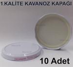 10 Adet Cam Konserve Büyükboy 102mm Kavanoz Kapağı 10cm Kavanoz