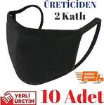 10 ADET KALIN NANO MASKE-Yıkanabilir Etrafı Dikişli