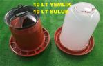 10 LT YEMLİK + 10 LT SULUK 2 Lİ SET TAVUK YEMLİĞİ -TAVUK SULUĞU