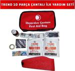 10 Parça Fermuarlı Çantalı Mini İlk Yardım Çantası Seti