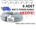 100 Mt Cctv Ahd Analog Si̇stem İçi̇n Kamera Kablosu 6 Adet Bncpower Hedi̇yeli̇ Ücretsi̇z Kargo