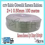 100m Metre Cctv Güvenlik Kamera Kablosu 2+1 0.50mm