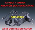 12 Volt 1 Amper Adaptör Şarj Ci̇hazi Şeri̇t Let Led Adaptörü