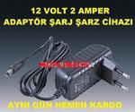 12 Volt 2000 Mi̇li̇amper 2 Amper Şeri̇t Led Let Adaptörü Şarj Ci̇hazi