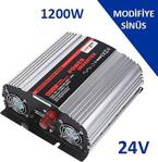 1200 Watt W Modifiye Sinüs 12 V - 24 V Volt İnverter Çevirici