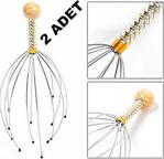 2 Adet Bokoma Kafa Masaj Aleti Boyun Baş Saç Deri Kaşıma Teli Anti Stres Telli Masaj Alet Stokta