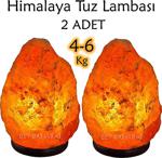 2 Adet Himalaya Tuz Lambası 4-6 Kg Kaya Tuzu Lambası Ücretsiz Kargo