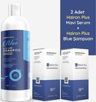 2 Hairon Plus Mavi Serum 50 Ml Mavi Şampuan 300 Ml