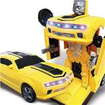 2 in 1 Bumblebee Robota Dönüşen Pilli - Işıklı, Sesli, Camaro Araba