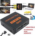 2 Port Hdmi Çoklayıcı 4K Çoğaltıcı Splitter Switch 2160P 1 Giriş