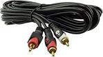 2 Rca Erkek + 3.5 Mm Stereo Erkek 3 Metre Kutulu 1.Kali̇te Kablo Powermaster