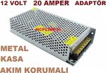 20 Amper 12 Volt Trafo Adaptör Şarj Güç Kaynaği (Let Led Kamera )