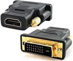 24+1 Erkek Dvi To Dişi Hdmi Adaptör Çevirici Dönüştürücü M/F