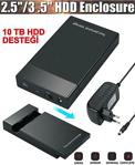 2.5 3.5 Sata 3 Usb 3.0 Hari̇ci̇ Harddi̇sk Hdd Kutusu 10 Tb Destek