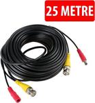 25 Metre Hazır Cctv Kablo Bnc / Bnc Erkek Ve Power Jack