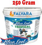 250 Gram Blue Feel Tropical Granulat (500-800 Micron) Kovadan Bölme Balık Yemi