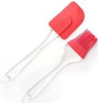 2\'li Silikon Fırça Ve Spatula Set Spatula Yumurta Fırça Set