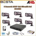 2Mp 1080P 6 Kameralı Ahd Güvenlik Seti Bg-3036 Harddisk Dahil