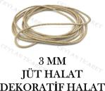 3 Mm 50 Metre Dekor İpi Jüt Halat İpi Jüt İpi Halat İp Jüt Hasır İp Jüt Kendir İp Jüt Çuval İp