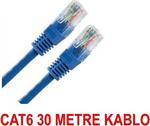 30 Metre Cat6 Patch Kablo Ethernet Rj45 Uçlari Çakili