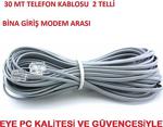 30 MT ADSL VDSL BİNA MODEM ARASI 2 Lİ KÖKEN TELEFON KABLOSU