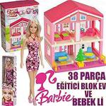 38 Parça 2 Katlı Rüya Evi Seti Barbie Bebek Hediyeli